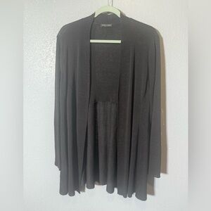Eileen Fisher Organic Linen‎ Black Cardigan